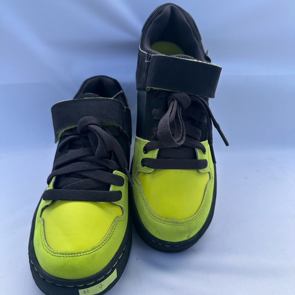 #7 Five Ten Hellcat Black/Green Mountain Bike Cycling Sneakers US 8 EU 41